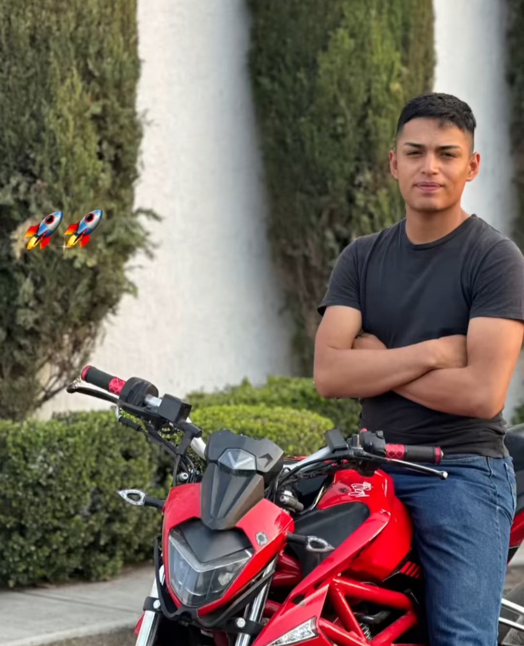 Con mi compañero de la escuela